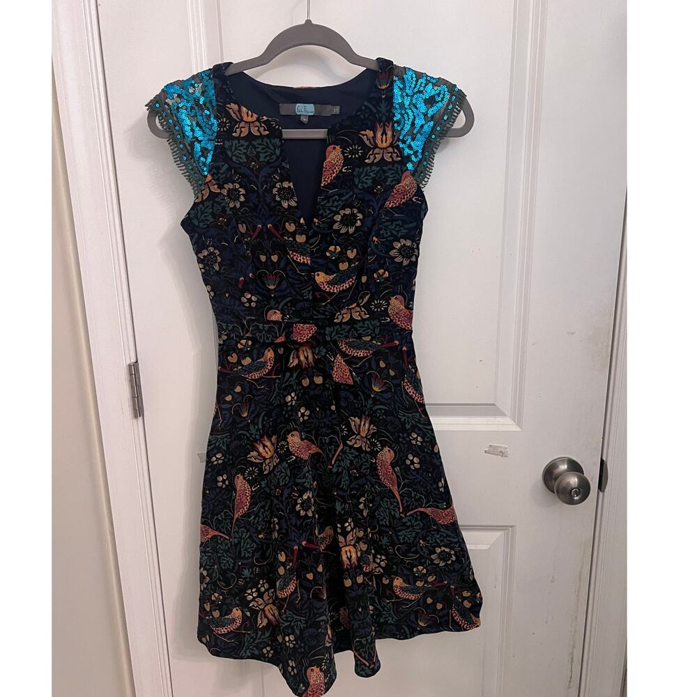 Anthropologie Eva Franco Larksong Corduroy Dress Sz 0 Whimsical Romantic Cottage
